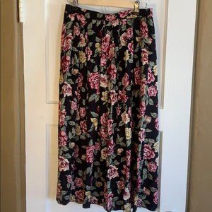 Long floral skirt